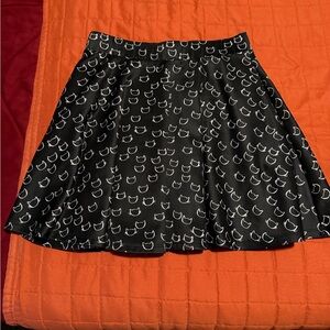 Hot Topic Cat Print Skirt